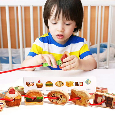 Stringing and Sorting Game for Toddlers