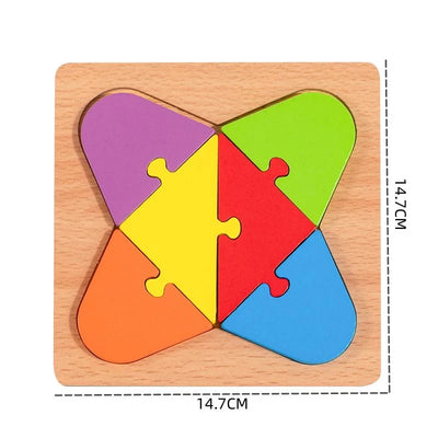 Wooden Tangram Puzzle Montessori Toy for Kids