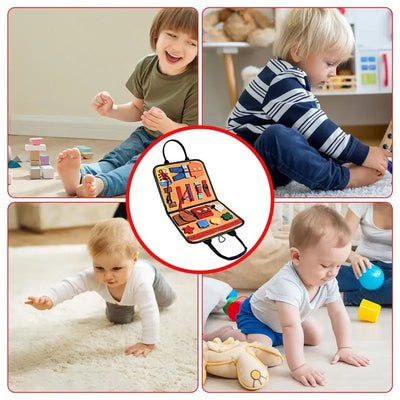 Montessori Sensory Quiet Book for Travel Learning