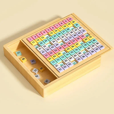 Wooden Sudoku Puzzle Board with Number Drawer