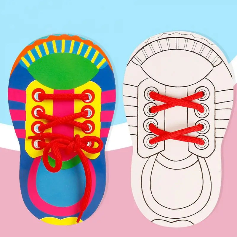 Shoelace Practice Toy for Fine Motor Skills
