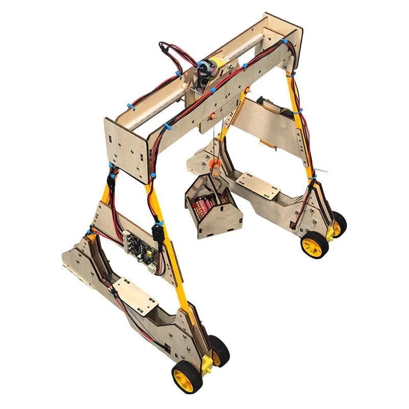 Remote Control Gantry Crane DIY Toy for Kids