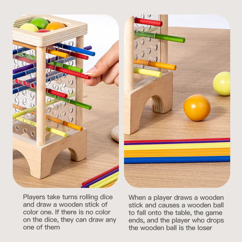 Montessori Stick Puzzle – Acrylic Cylinder Strategy Toy