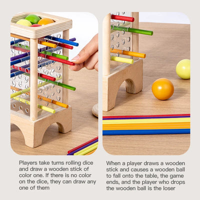 Montessori Stick Puzzle – Acrylic Cylinder Strategy Toy