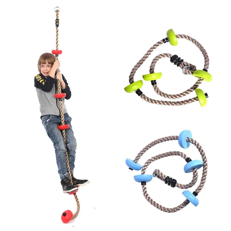 Disc Climbing Rope Swing for Kids Indoor & Outdoor Play