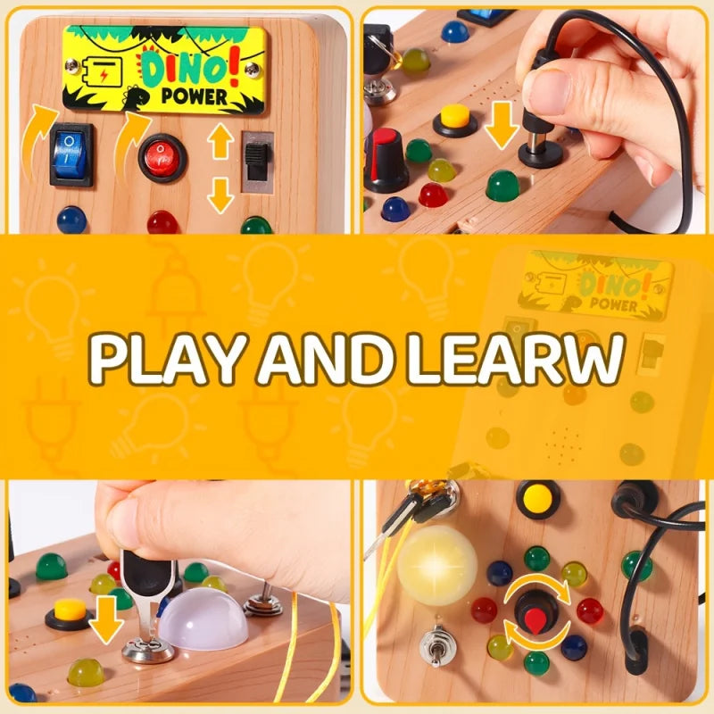 Montessori Sensory Board – Light Switch Activity Toy