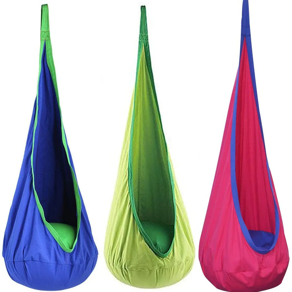 Children's Hanging Chair Swing with Inflatable Cushion