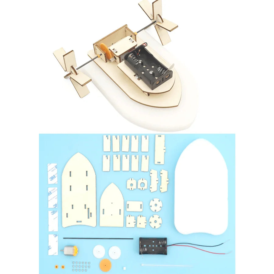 Paddle Wheel Ship Science Assembly Toy