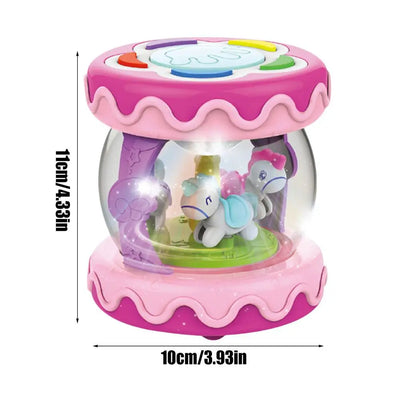 Musical Rotating Light Up Drum Toy