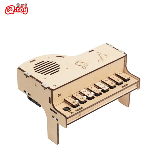 STEM DIY Wooden Piano Science Kit for Kids - Fun Learning