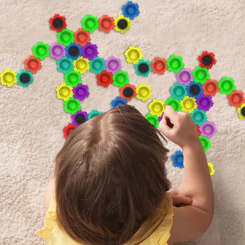Fidget Bubble Pop and Spin Building Blocks Game