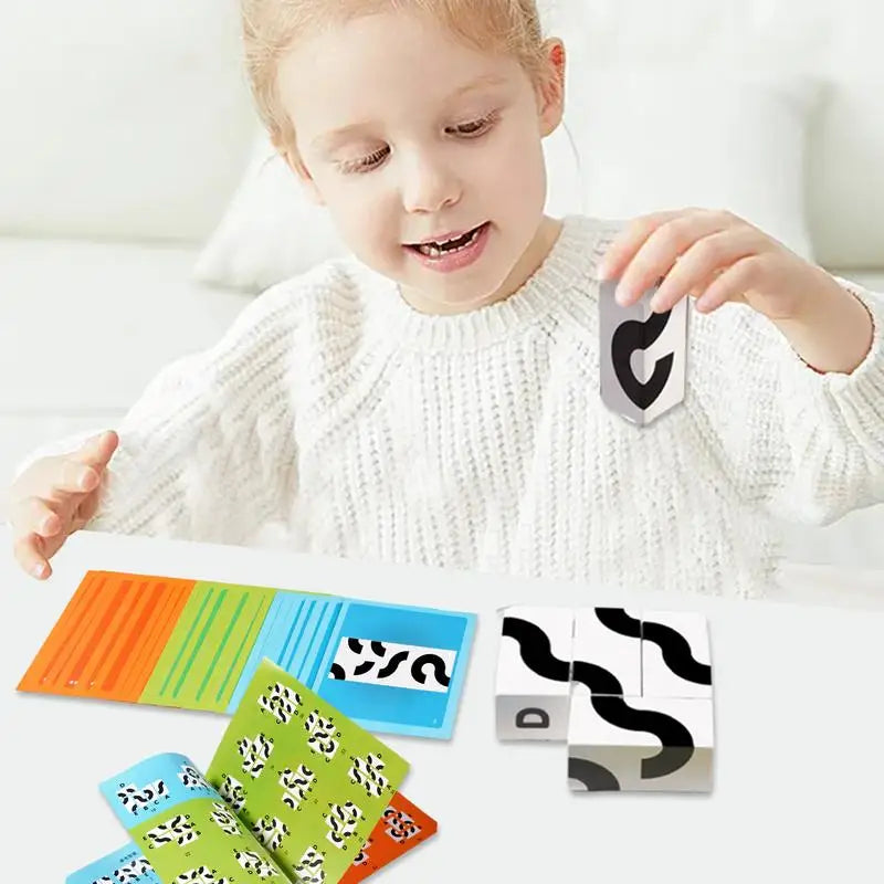Rotating Puzzle Building Blocks for Brain Development