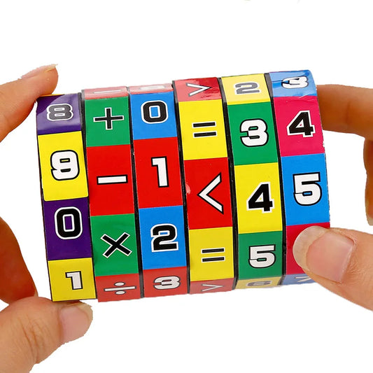 Montessori Math Cube – Counting & Arithmetic Puzzle for Kids