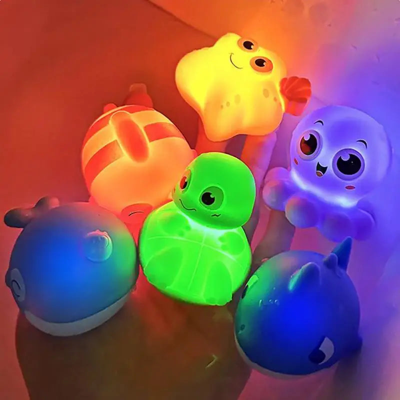 Light Up Floating Bath Toys Set