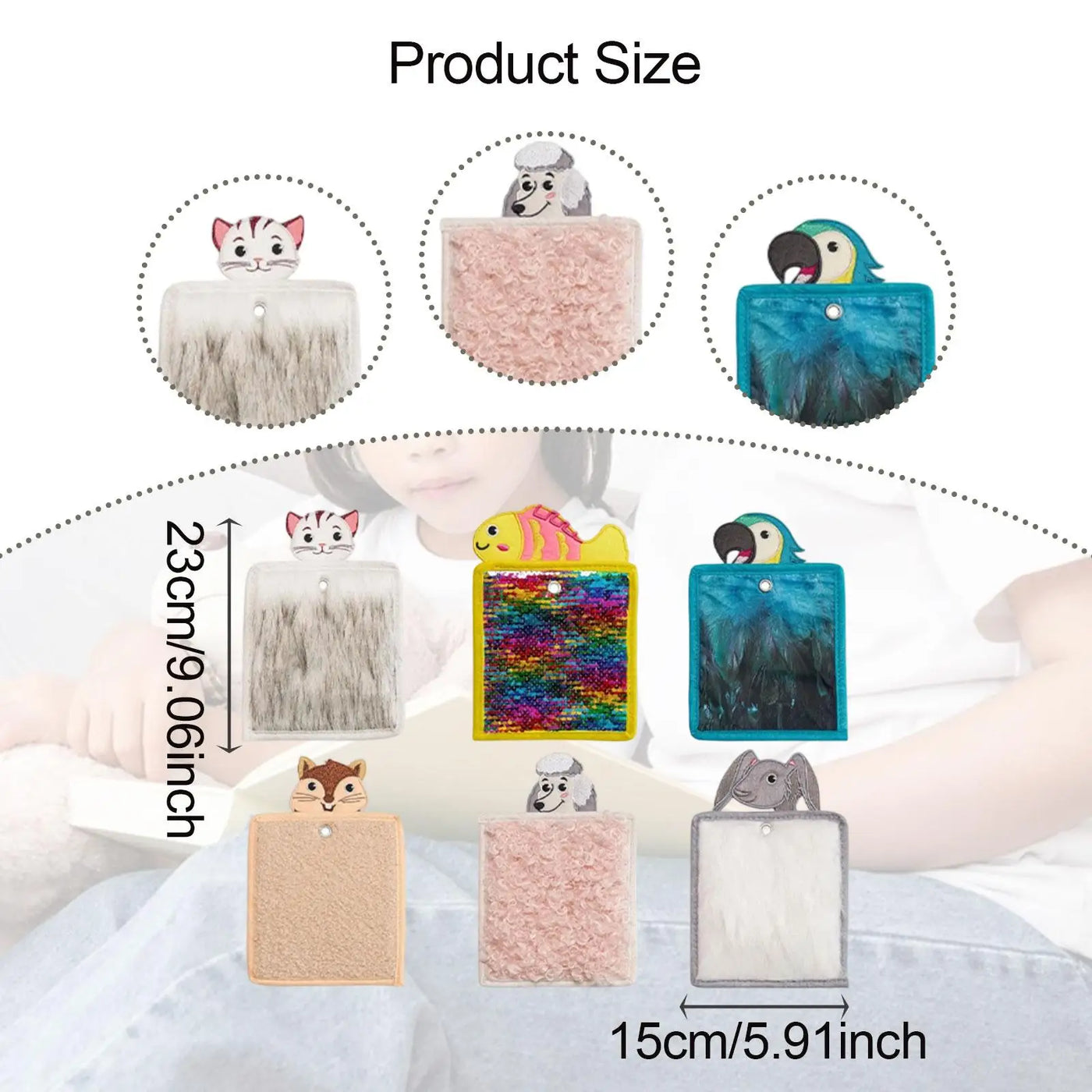 Textured Animal Sensory Tiles for Kids