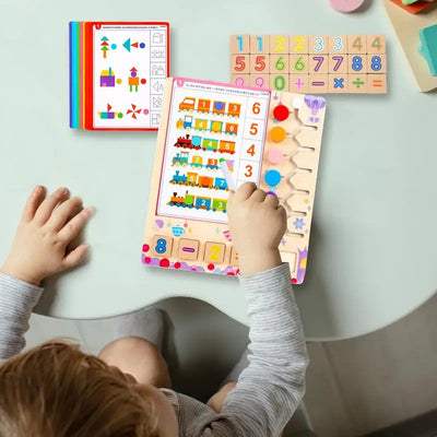 Colorful Math Matching Blocks Game
