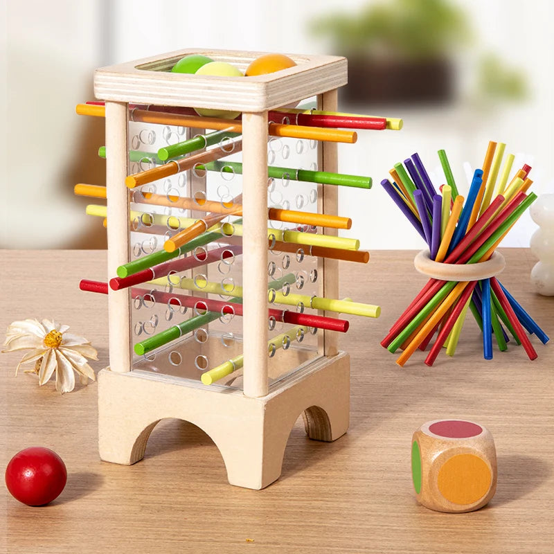 Montessori Stick Puzzle – Acrylic Cylinder Strategy Toy