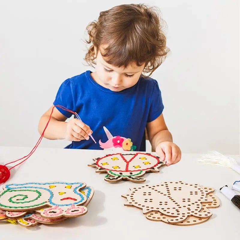 Toddler Sewing and Threading Board Toy