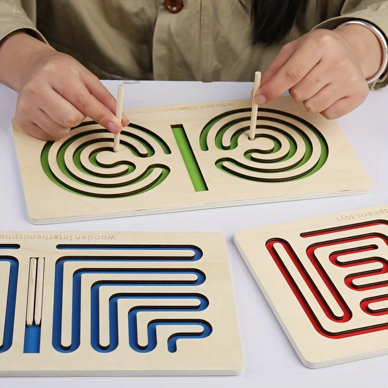 Montessori Coordination Puzzle – Trajectory Tracing Toy