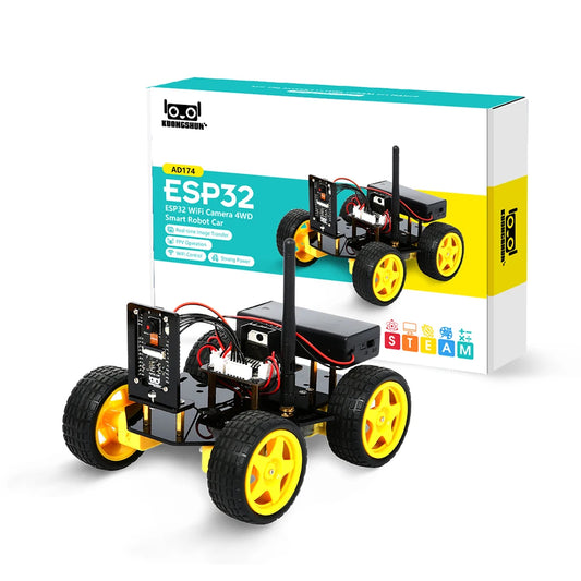 Smart 4WD Robot Car Kit with Camera & WiFi
