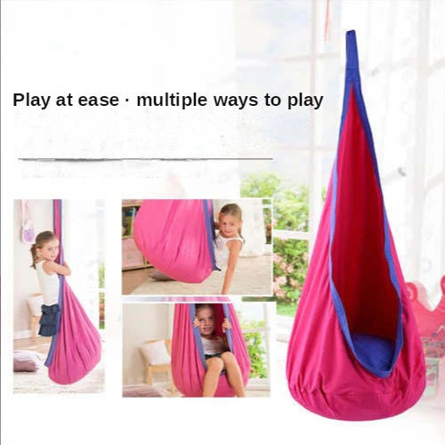 Children's Hanging Chair Swing with Inflatable Cushion