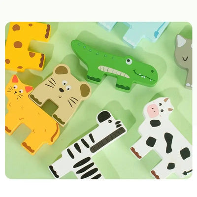 Animal Balance Stacking Blocks Set