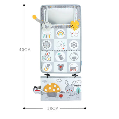 Newborn Sensory Toy – Crinkle Book with Mirror for Brain Development
