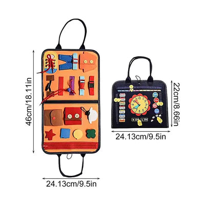 Montessori Sensory Quiet Book for Travel Learning