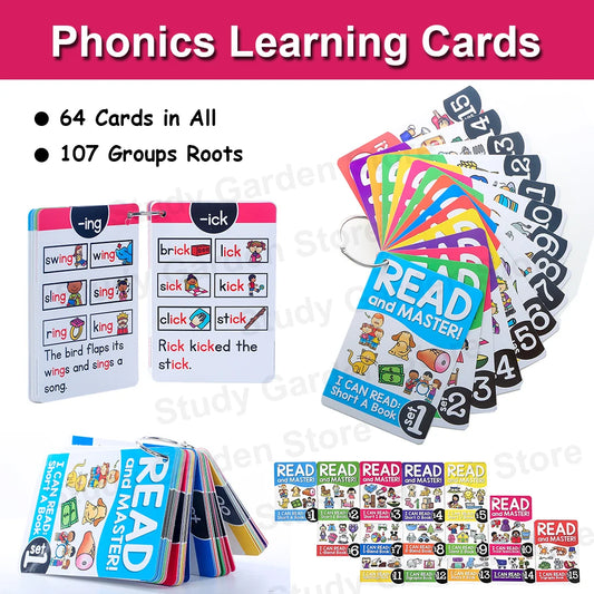Montessori English Flashcards – Phonics Teaching Aid for Kids