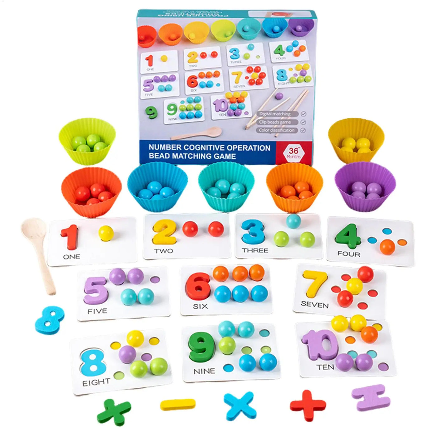 Silicone Number Counting Beads Toy