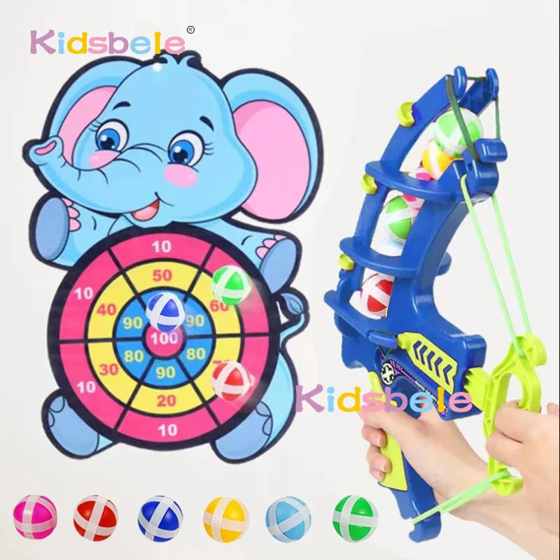 Bow Dart Sticky Ball Target Game for Kids
