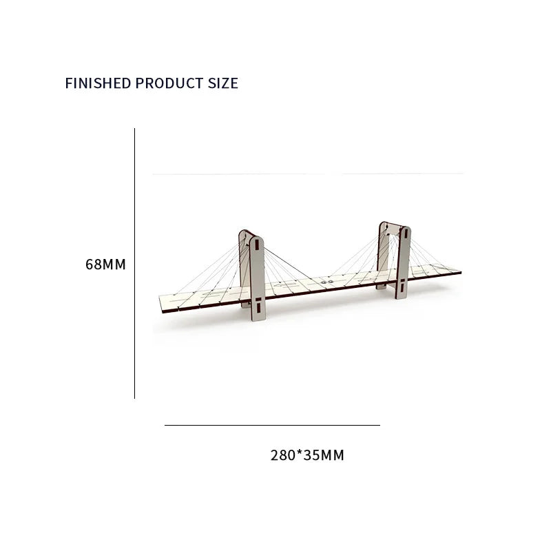 DIY Cable Bridge STEM Model Kit