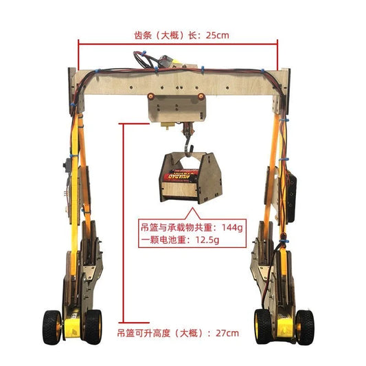 Remote Control Gantry Crane DIY STEM Toy