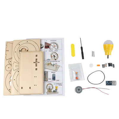 Wooden Hand Generator STEM Toy