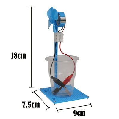 DIY Brine Power Fan Science Toy for Kids