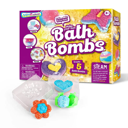 STEMology DIY Bath Bomb Science Kit for Kids
