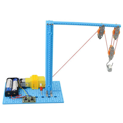 Electric Pulley Crane STEM Kit for Kids