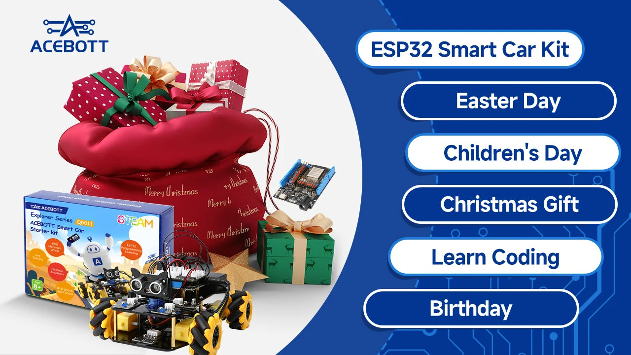 ESP32 Smart Car Starter Kit with Code Learning