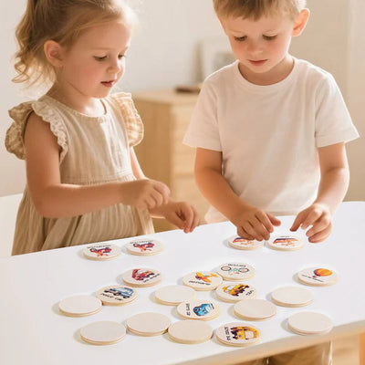 Wooden Memory Puzzle – Focus & Learning Game for Kids