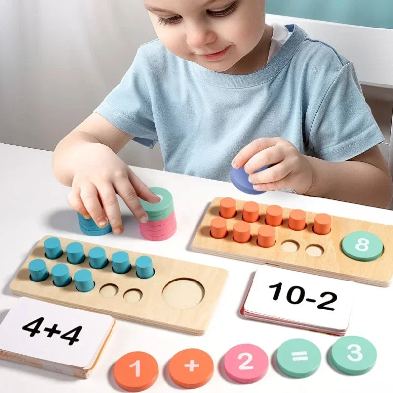 Montessori Math Puzzle – Wooden Arithmetic Learning Toy