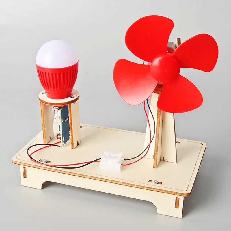 Wooden Wind Generator Model Toy
