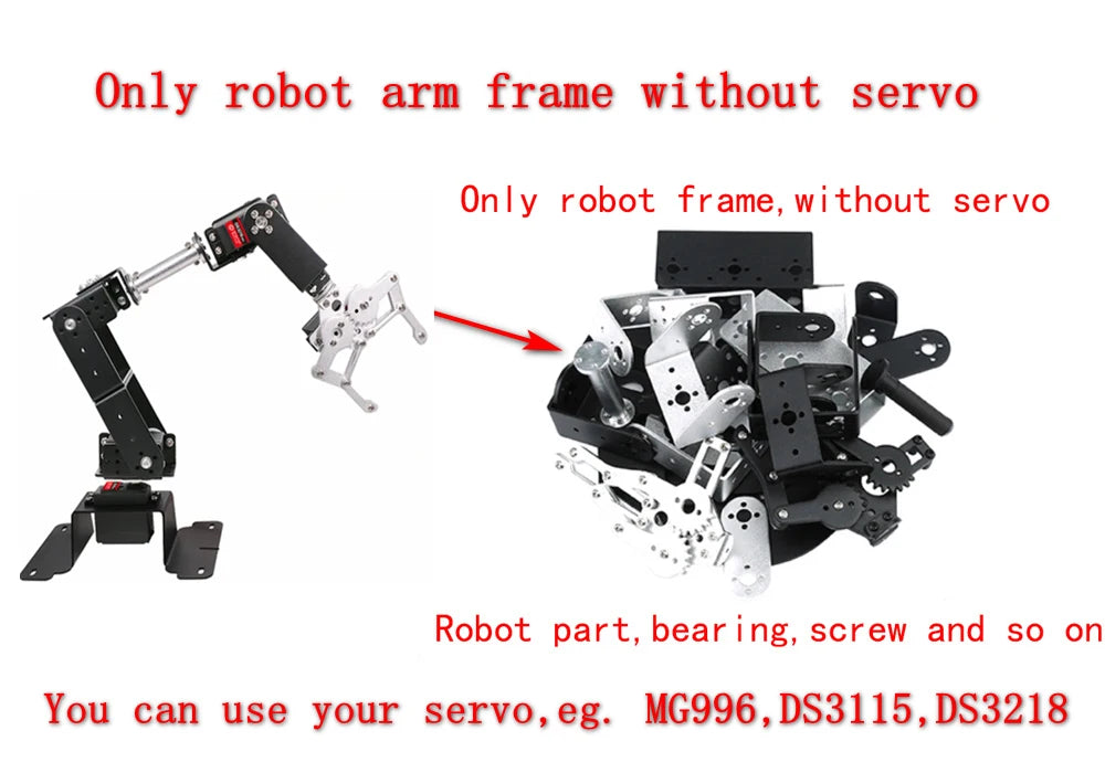 Programmable 6-Axis Robotic Arm Kit with Tutorials