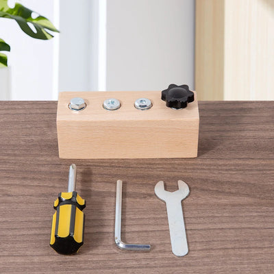 Montessori Fine Motor Skills Wooden Screw and Nut Set