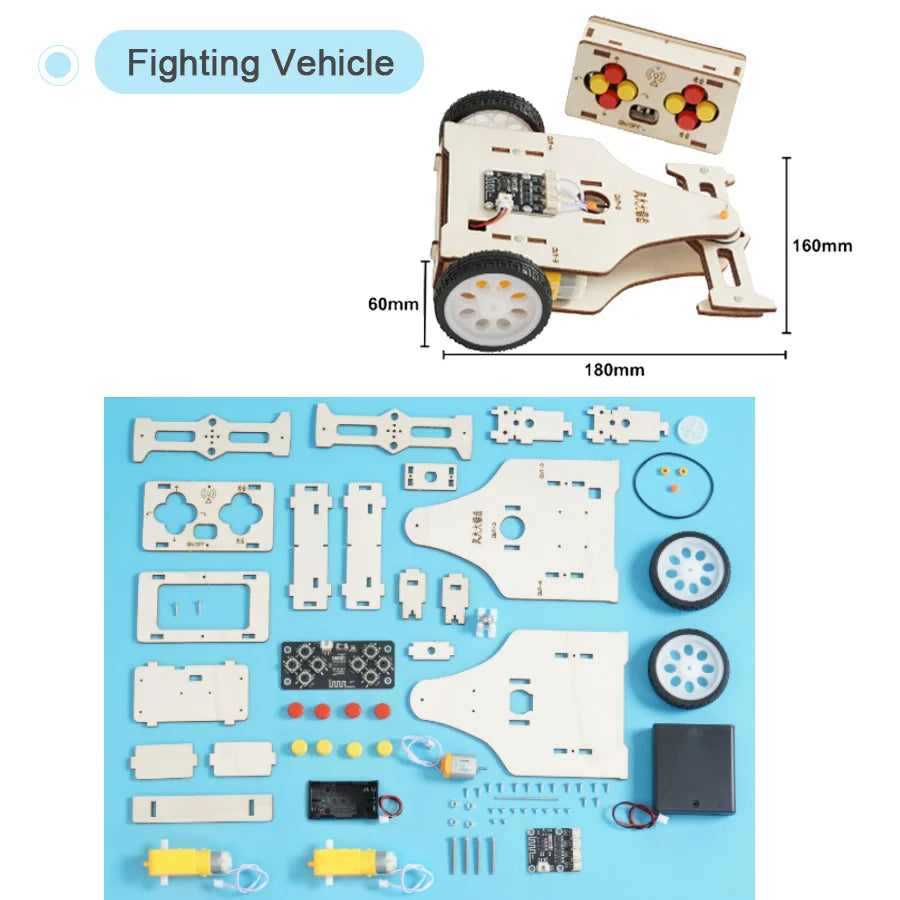 DIY 3D Wooden Vehicle Puzzle Kit