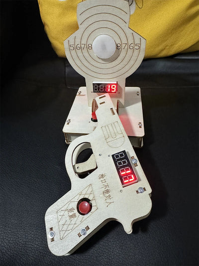 Laser Shooting Wooden Puzzle STEM Toy
