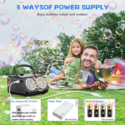 Electric Bubble Machine with Dual Modes