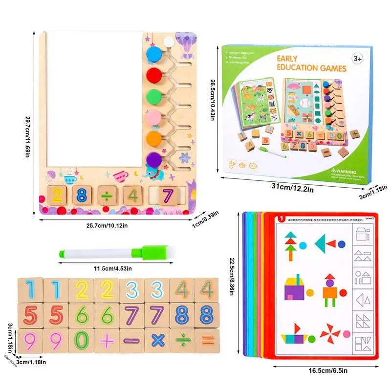 Colorful Math Matching Blocks Game