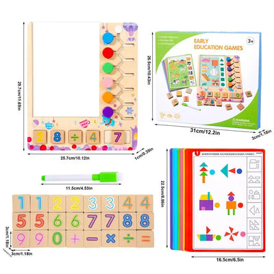 Colorful Math Matching Blocks Game