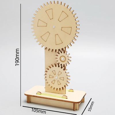 Wooden Gear Wheel DIY STEM Toy for Kids
