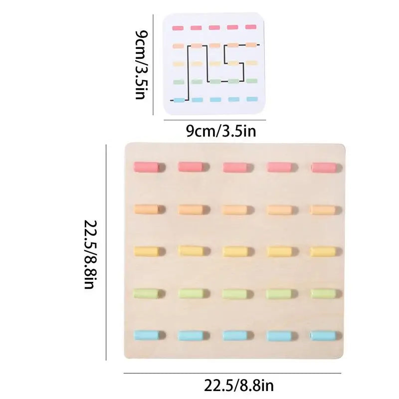 Wooden Lacing & Stringing Puzzle